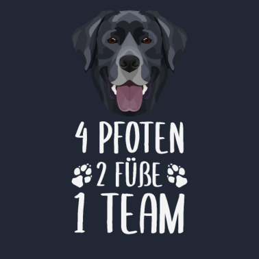 Zoom image 4 Pfoten 2 Füße 1 Team, Schwarzer Labrador