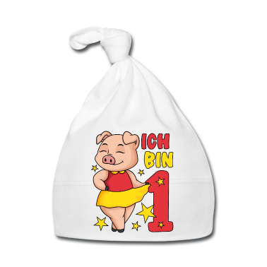 1. Geburtstag  - 1. Geburtstag Mädchen süßes Schweinchen Ich bin 1