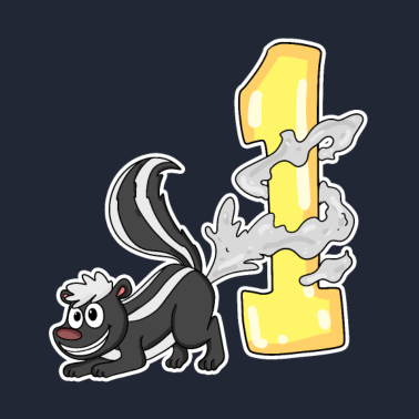 Zoom image 1 Geburtstag Stinktier - 1 Jahre alt Geschenk