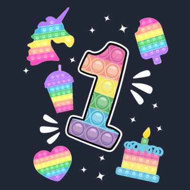 Zoom image 1. Geburtstag Pop 1 Jahr Party Für Mädchen pop it