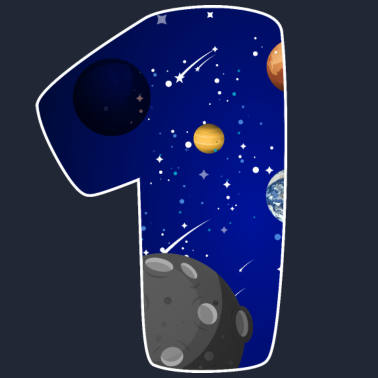 Zoom image WELTRAUM 1 GEBURTSTAG 1 Jahr 1 Geburtstag