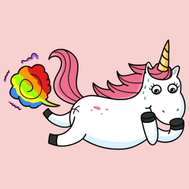 Zoom image Farting licorne arc-en-ciel