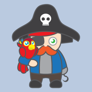 Zoom image Motif pour enfants Shirtmotiv Pirate chemise pirate avec ara