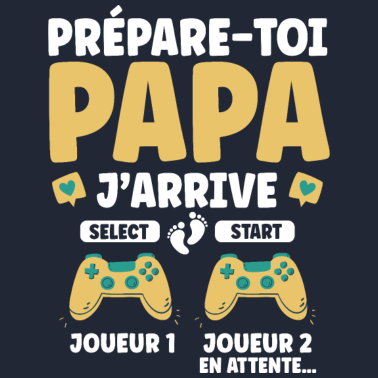 Zoom image Futur Papa Gamer Cadeau Annonce Grossesse Père