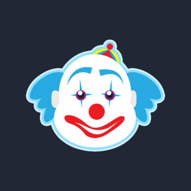 Zoom image zabawny clown rośliny owoce warzywa dzieci motywy