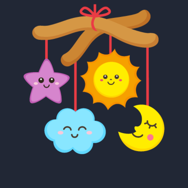 Zoom image Liikkuvat lasten taaperot Vauvat Aurinkokuutähti