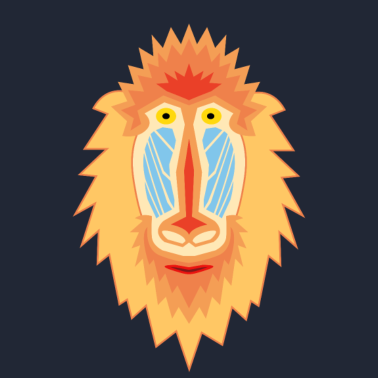 Zoom image Mandrill Geometrinen