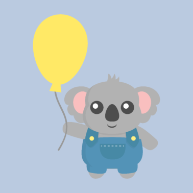 Zoom image Simpatico Koala Con Palloncino