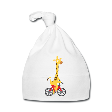 1. Compleanno  - Motivo per bambini: giraffa cavalca in bicicletta