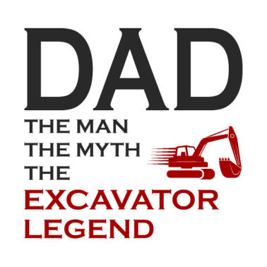 Zoom image Escavatore Attrezzature pesanti Operatore papà papà giorno