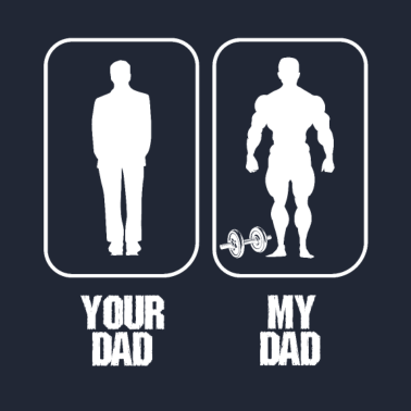 Zoom image Bästa pappa pappa Bästa pappa kroppsbyggnad gym