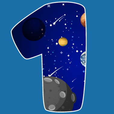 Zoom image WELTRAUM 1 GEBURTSTAG 1 Jahr 1 Geburtstag