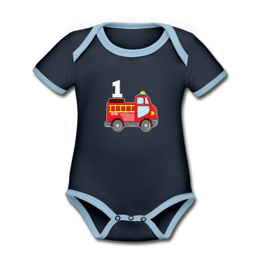 1er anniversaire  - Feuerwehrauto 1 Geburtstag HARIZ Kind Baby 1 Gebur