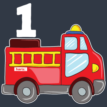 Zoom image Feuerwehrauto 1 Geburtstag HARIZ Kind Baby 1 Gebur