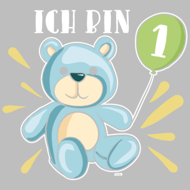 Zoom image Baer Luftballons 1 Geburtstag HARIZ Kind Baby 1 Ge