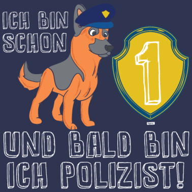 Zoom image Bald Bin Ich Polizist Schaeferhund 1 Geburtstag HA