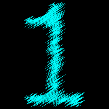 Zoom image Numéro numéro 1 hachuré