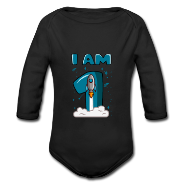 1. Geburtstag  - ICH BIN 1 Rakete Weltraum Geburtstag 1 Geburtstag