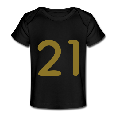 1er anniversaire  - 21, golden numbers, Zahlen, Nummern, Rückennummern