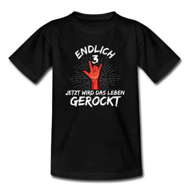 Kindergeburtstag  - Endlich 3 Jahre - Kinder Geburtstagsshirt