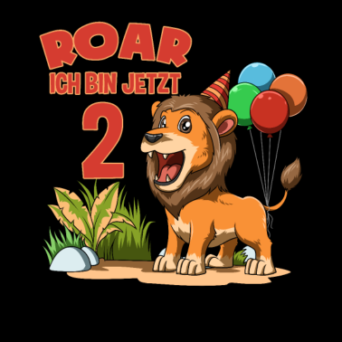 Zoom image Kinder Süßer Löwe - 2 Jahre Geburtstagsfeier
