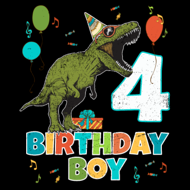 Zoom image 4-jährige Kindergeburtstags-Jungen-Party T Rex Dinosaurier