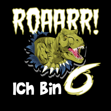 Zoom image 6. Geburtstag 6 Jahre Dino Saurier Dinosaurier