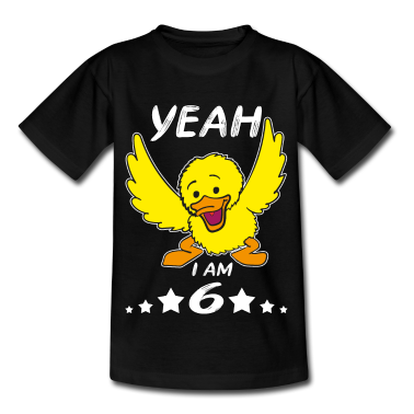 Anniversaire des enfants  - 6 Geburtstag Kindergeburtstag mit niedlicher Ente