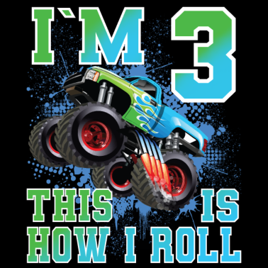 Zoom image 3 Jahre Kindergeburtstag Monstertruck