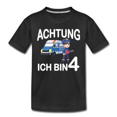 Kindergeburtstag  - Polizist Ich bin 4 Kindergeburtstag Geschenk