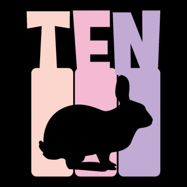 Zoom image 10. Geburtstag Mädchen 10 Jahre Kaninchen Hase