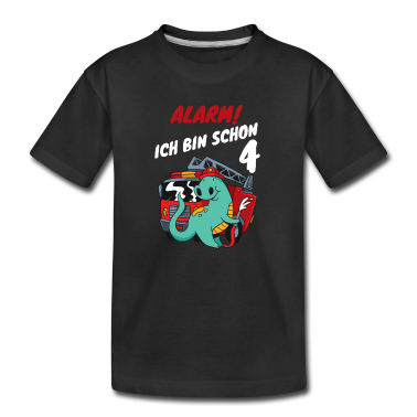 Kindergeburtstag  - Feuerwehrauto mit Dino 4. Geburtstag Jungen 4Jahre