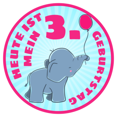 Zoom image 3. GEBURTSTAG KIND - KINDERGEBURTSTAG - 3 JAHRE