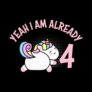 Zoom image Yeah ich bin schon 4 Jahre Einhorn 4. Geburtstag