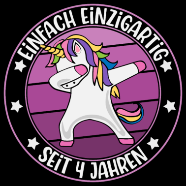 Zoom image 4. Geburtstag Mädchen 4 Jahre Einhorn Geschenk