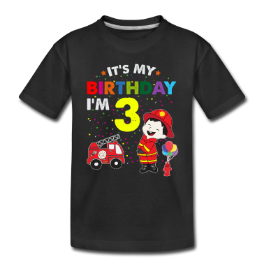 Kindergeburtstag  - Feuerwehr Geburtstag Kinder T-Shirt 3 Jahre Junge