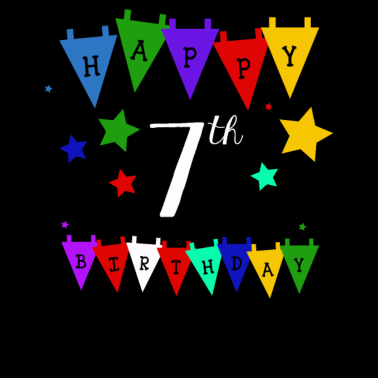 Zoom image 7. Kindergeburtstag 7 Jahre Alt Geschenk Shirt