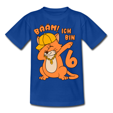 Kindergeburtstag  - 6. Geburtstag Junge 6 Jahre Katze Bääm! Ich bin 6