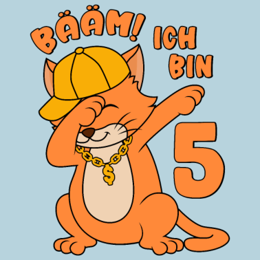 Zoom image 5. Geburtstag Junge 5 Jahre Katze Bääm! Ich bin5