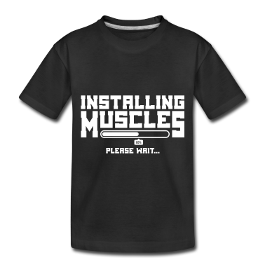 Kinderverjaardag  - Installing Muscles - Metallic Plain Text