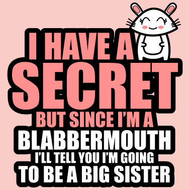 Zoom image Jeg har en hemmelighet jeg skal bli storesøster