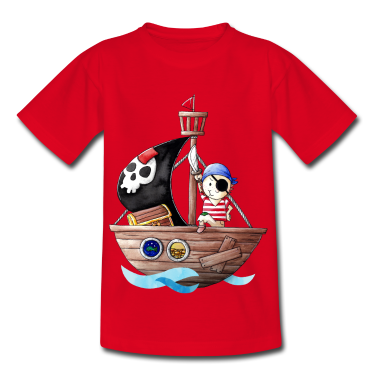 Children&#039;s birthday  - Little pirate with his ship