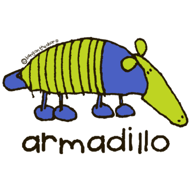 Zoom image 'armadillo'- Bang on the door