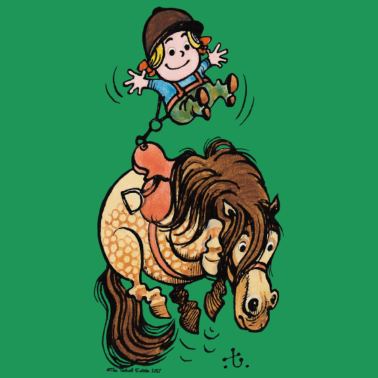 Zoom image Thelwell Funny Illustration Bucking Horse