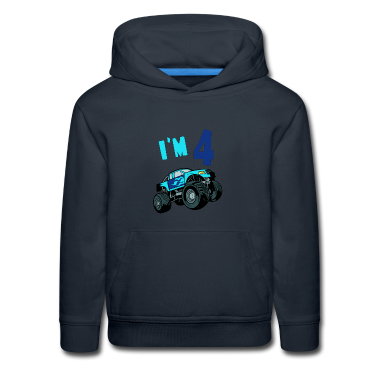 Børns fødselsdag  - Jeg er 4 Monstertruck Fødselsdag Monstertruck Bigfoot