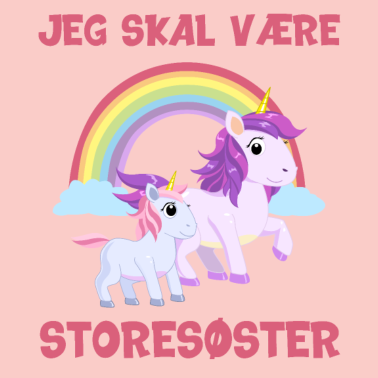 Zoom image Jeg skal være storesøster enhjørning gave fødsel