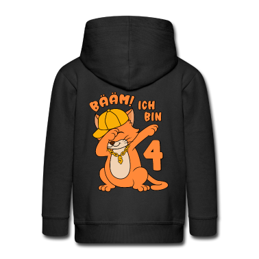 Kindergeburtstag  - 4. Geburtstag Junge 4 Jahre Katze Bääm! Ich bin 4