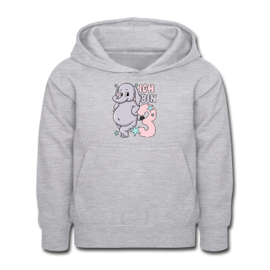 Kindergeburtstag  - 3. Geburtstag Mädchen süßer Elefant Ich bin 3