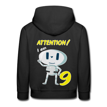 Anniversaire des enfants  - 9 Geburtstag Kindergeburtstag Skelett Halloween