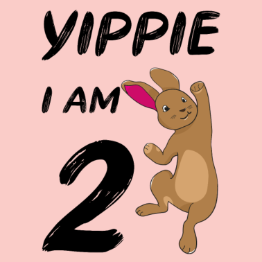 Zoom image Hase große Freude 2 Geburtstag Kindergeburtstag